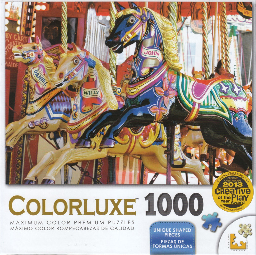 Colorluxe 1000 Piece Puzzle - Fun Fair Carousel