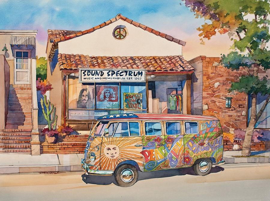 California Dreams-Love Bus 1000 Piece Puzzle