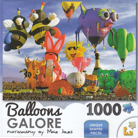 Balloons Galore 1000 Piece Puzzle - Funky Shapes