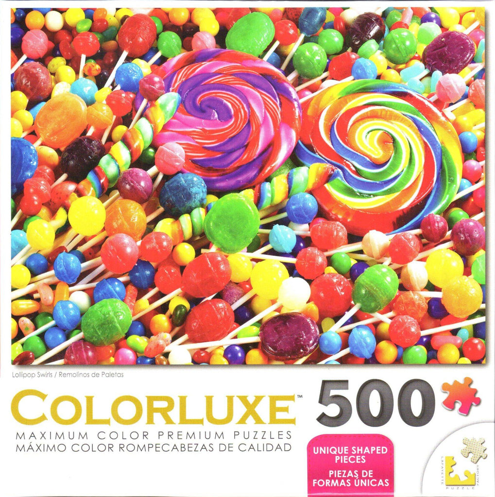Colorluxe 500 Piece Puzzle - Lollipop Swirls