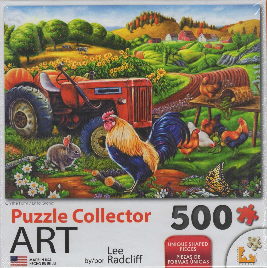 Puzzle Collector Art 500 Piece Puzzle - On the Farm