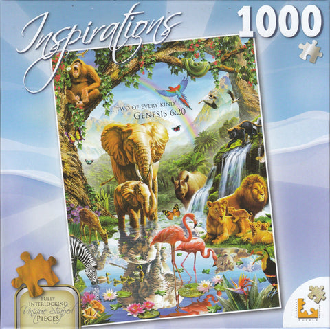 Inspirations 1000 Piece Puzzle - Jungle Lake