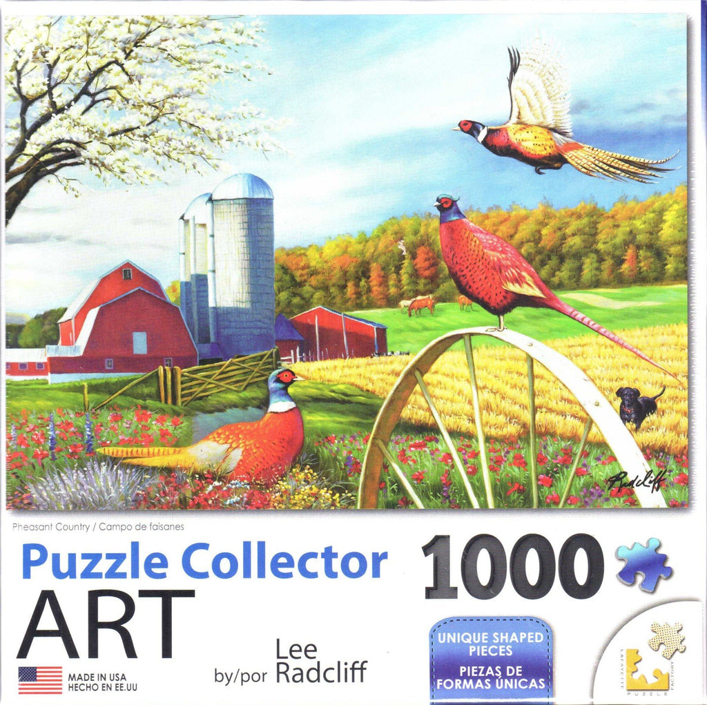 Puzzle Collector Art 1000 Piece Puzzle - Pheasant Country