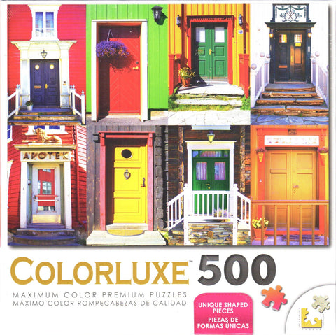 Colorluxe 500 Piece Puzzle - Colorful Doors