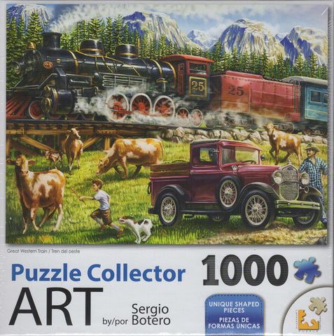 Puzzle Collector Art 1000 Piece Puzzle - Great Western Train