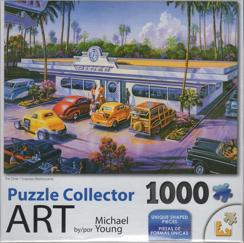 Puzzle Collector Art 1000 Piece Puzzle - The Diner