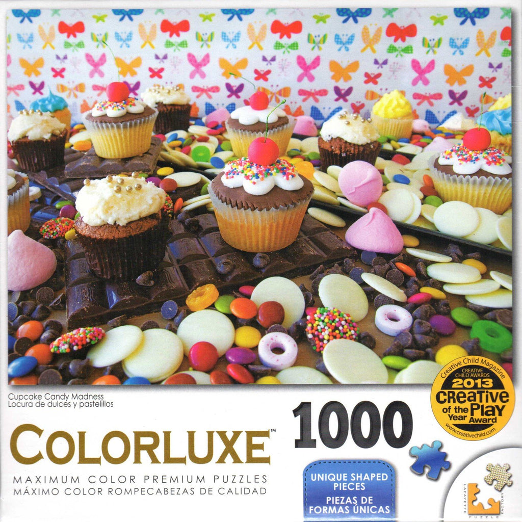 Colorluxe 1000 Piece Puzzle - Cupcake Candy Madness