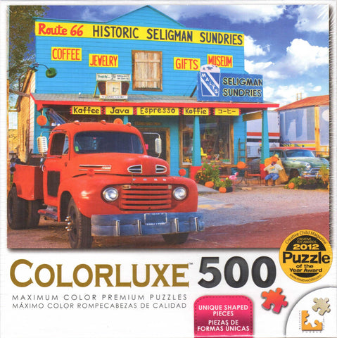 Colorluxe 500 Piece Puzzle - Gift Shop on Route 66