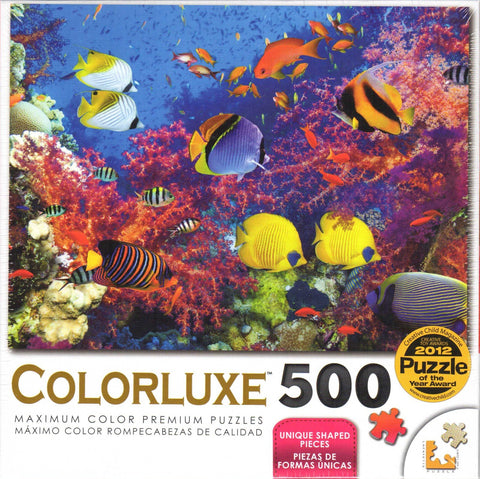Colorluxe 500 Piece Puzzle - Coral Fish Paradise