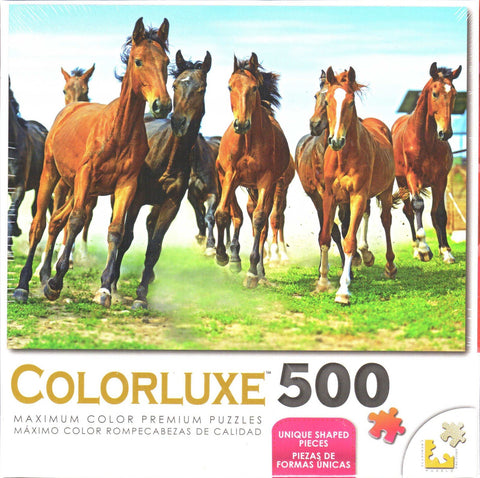 Colorluxe 500 Piece Puzzle - Wild Run
