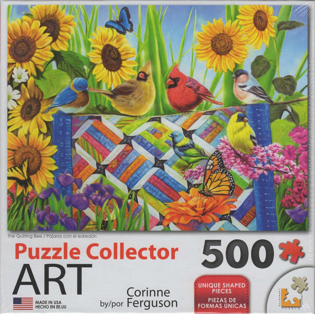Puzzle Collector Art 500 Piece Puzzle - The Quilting Bee