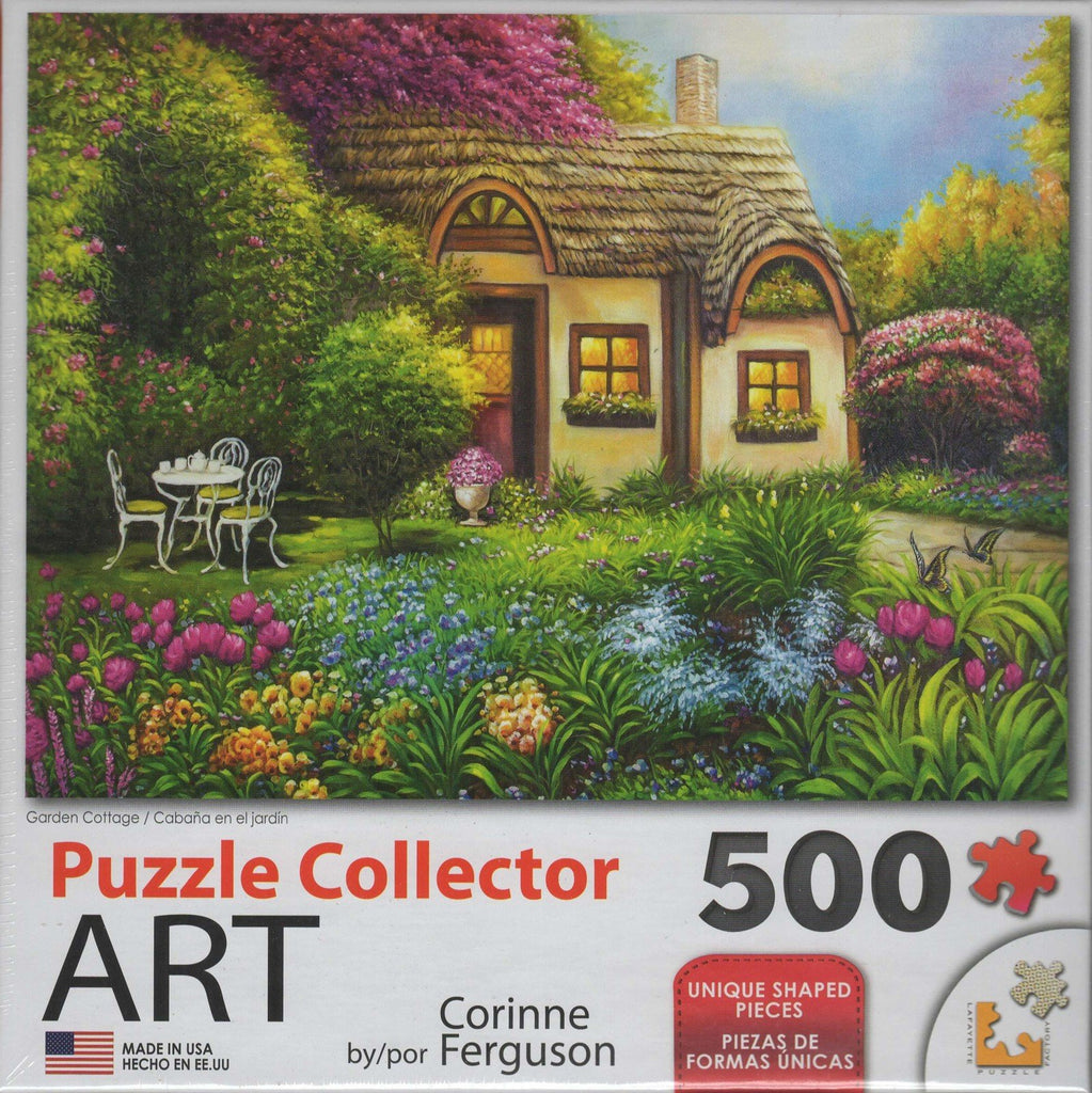 Puzzle Collector Art 500 Piece Puzzle - Garden Cottage