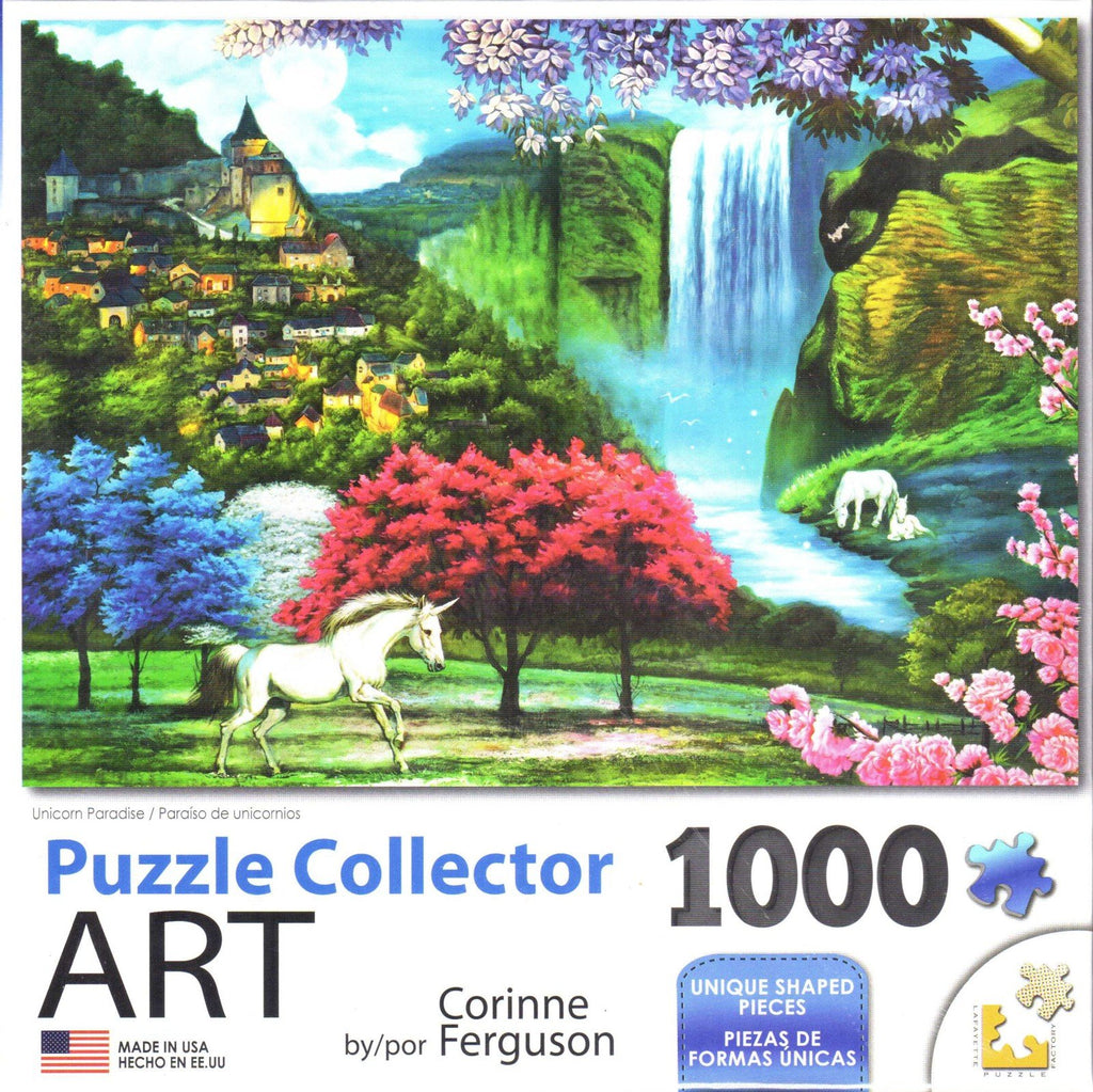 Puzzle Collector Art 1000 Piece Puzzle - Unicorn Paradise