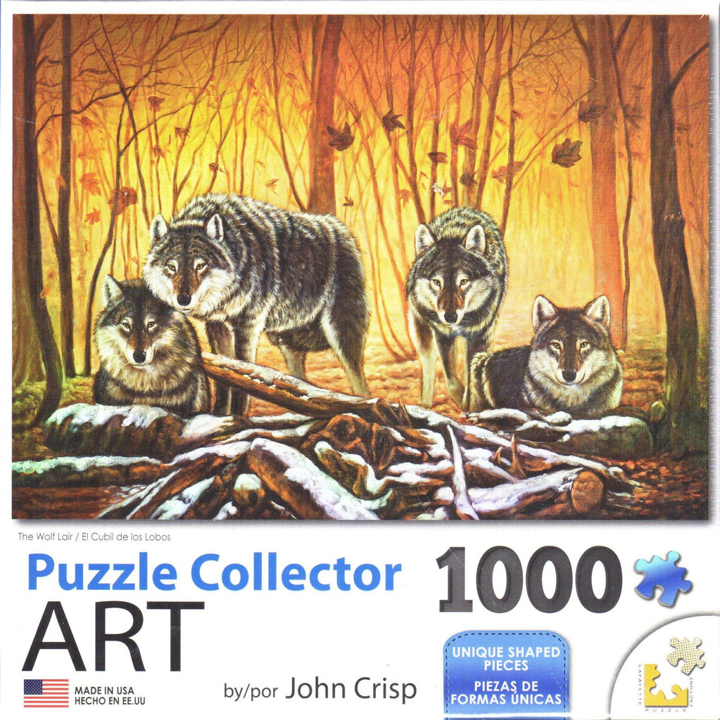 Puzzle Collector Art 1000 Piece Puzzle - The Wolf Lair