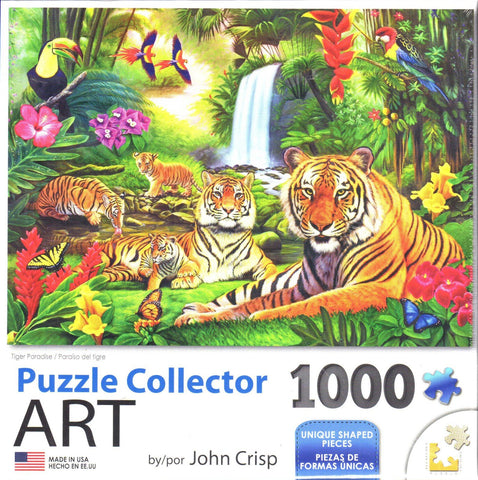 Puzzle Collector Art 1000 Piece Puzzle - Tiger Paradise