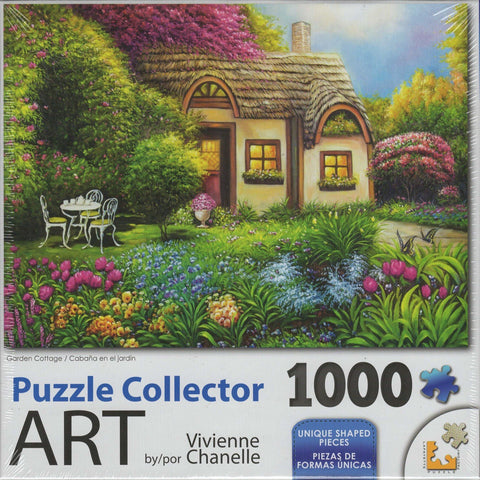 Puzzle Collector Art 1000 Piece Puzzle - Garden Cottage