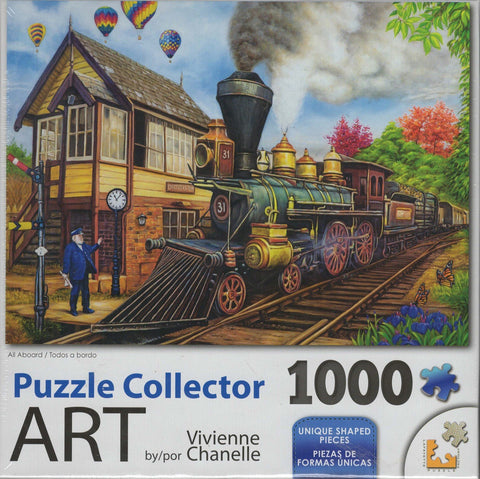 Puzzle Collector Art 1000 Piece Puzzle - All Aboard