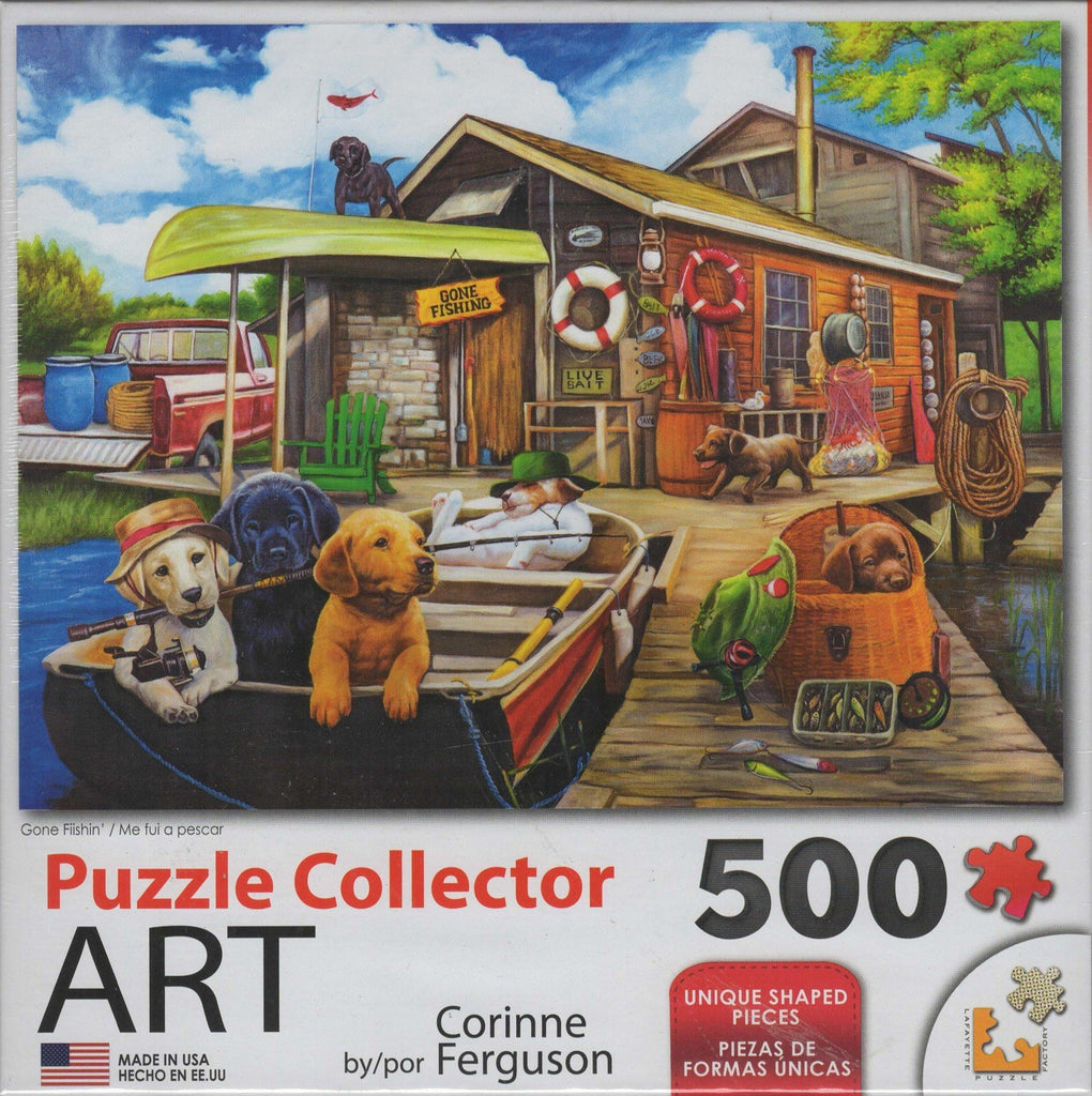 Puzzle Collector Art 500 Piece Puzzle - Gone Fishin'