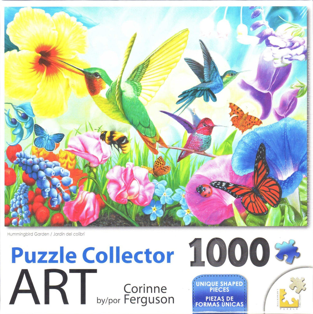 Puzzle Collector Art 1000 Piece Puzzle - Hummingbird Garden