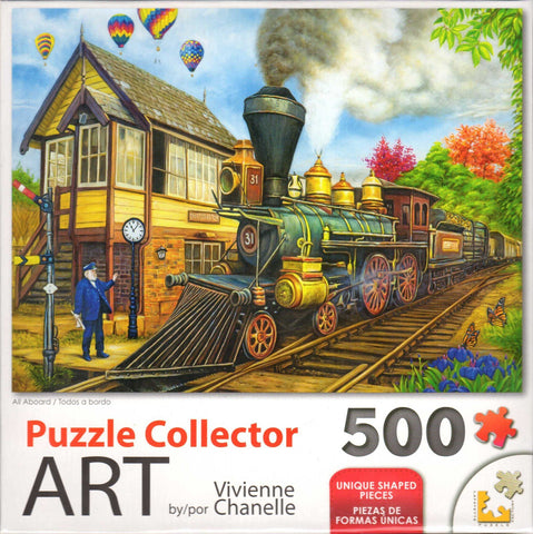 Puzzle Collector Art 500 Piece Puzzle - All Aboard