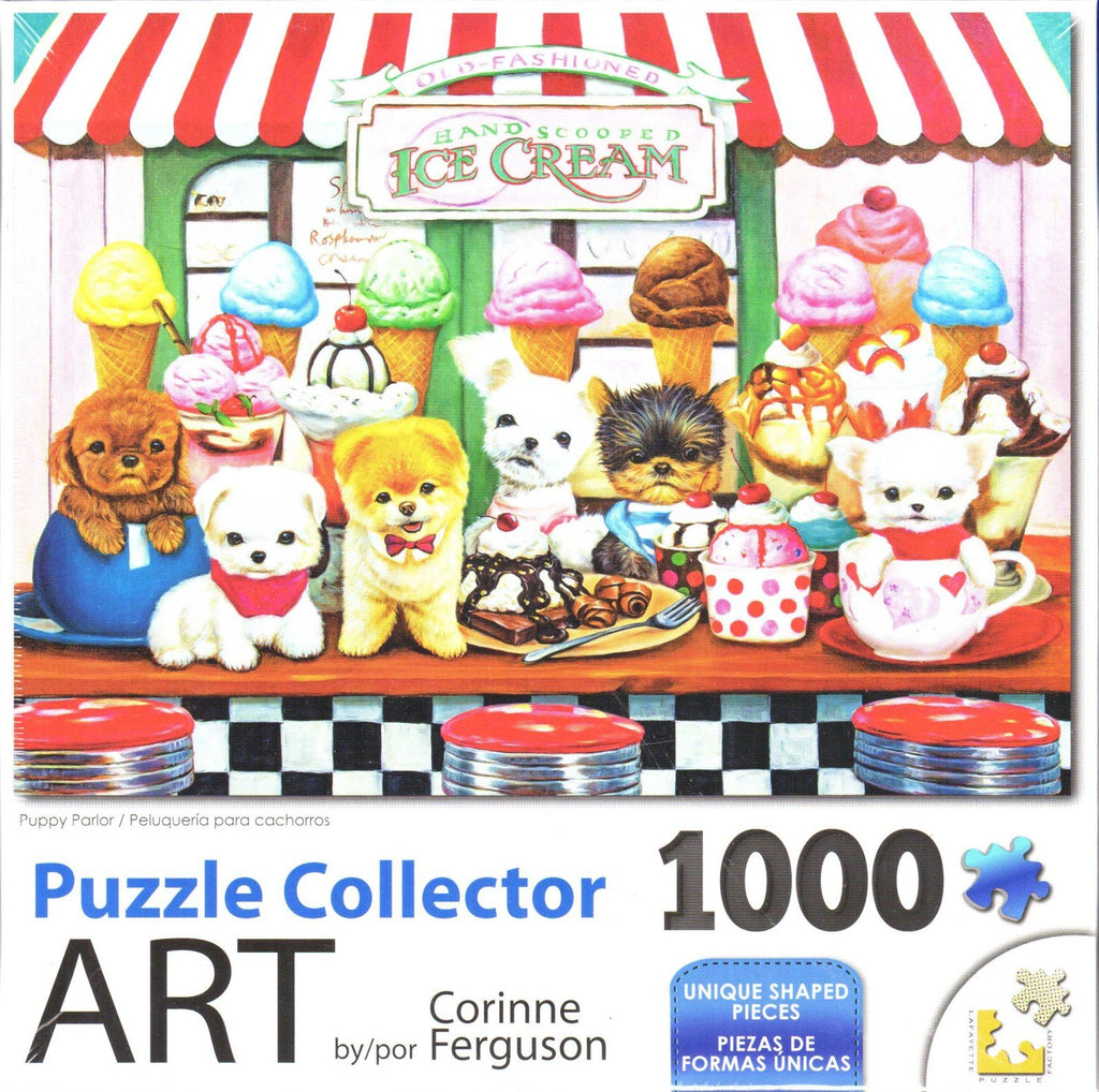 Puzzle Collector Art 1000 Piece Puzzle - Puppy Palor