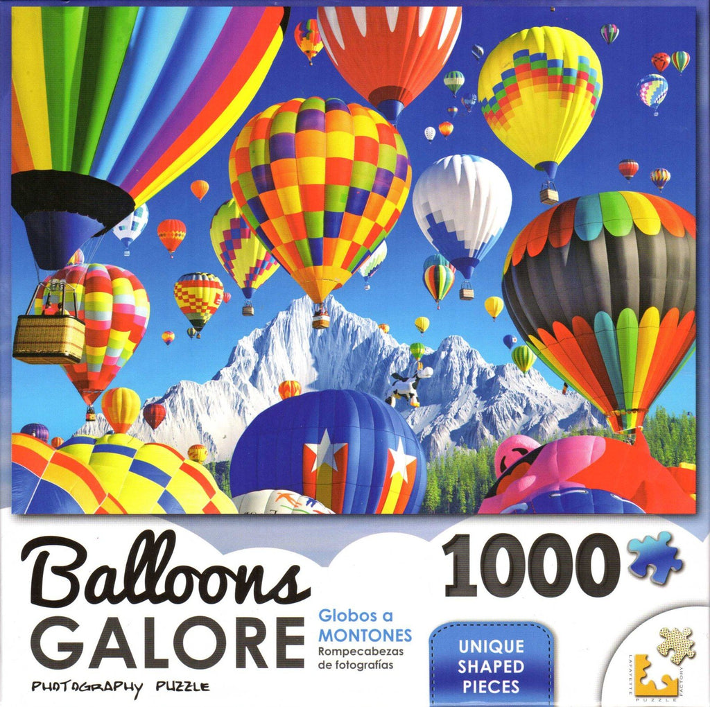 Balloons Galore 1000 Piece Puzzle - Balloons Over the Mountain