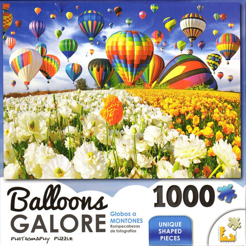 Balloons Galore 1000 Piece Puzzle - Balloon Flower Field