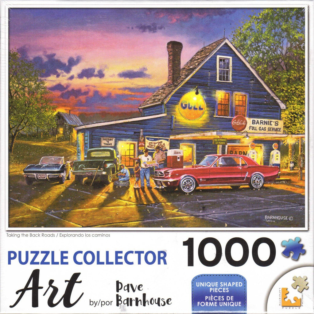 Puzzle Collector Art 1000 Piece Puzzle - Taking the Back Roads