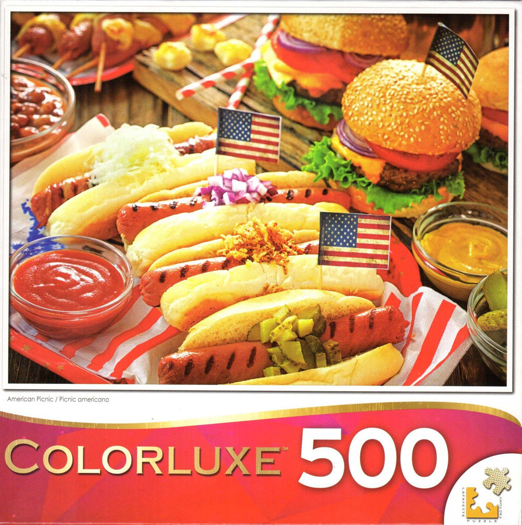 Colorluxe 500 Piece Puzzle - American Picnic