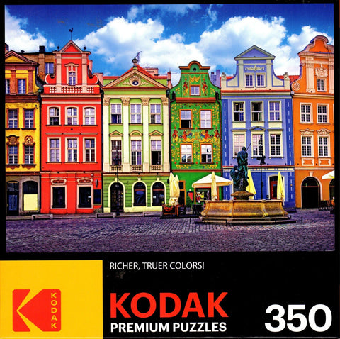 Kodak - Colorful Buildings Ponzan Poland 350 Piece Puzzle