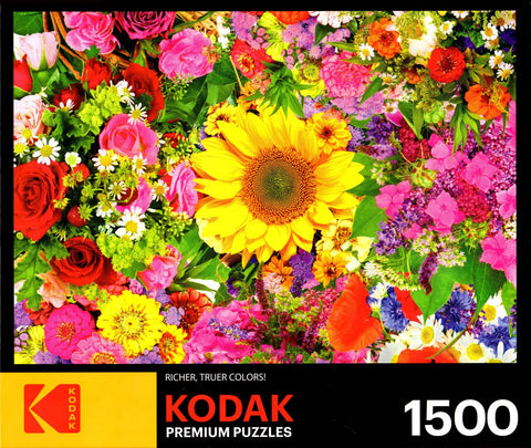 Kodak - Colorful Flower Bed 1500 Piece Puzzle