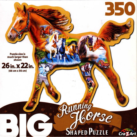 Running Horse 350 Piece Big Shaped Puzzle