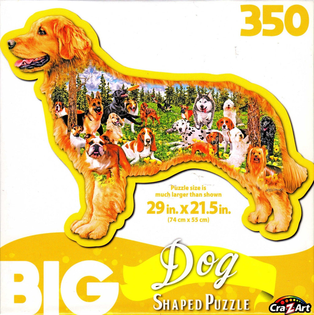 Dog 350 Piece Big Shaped Puzzle