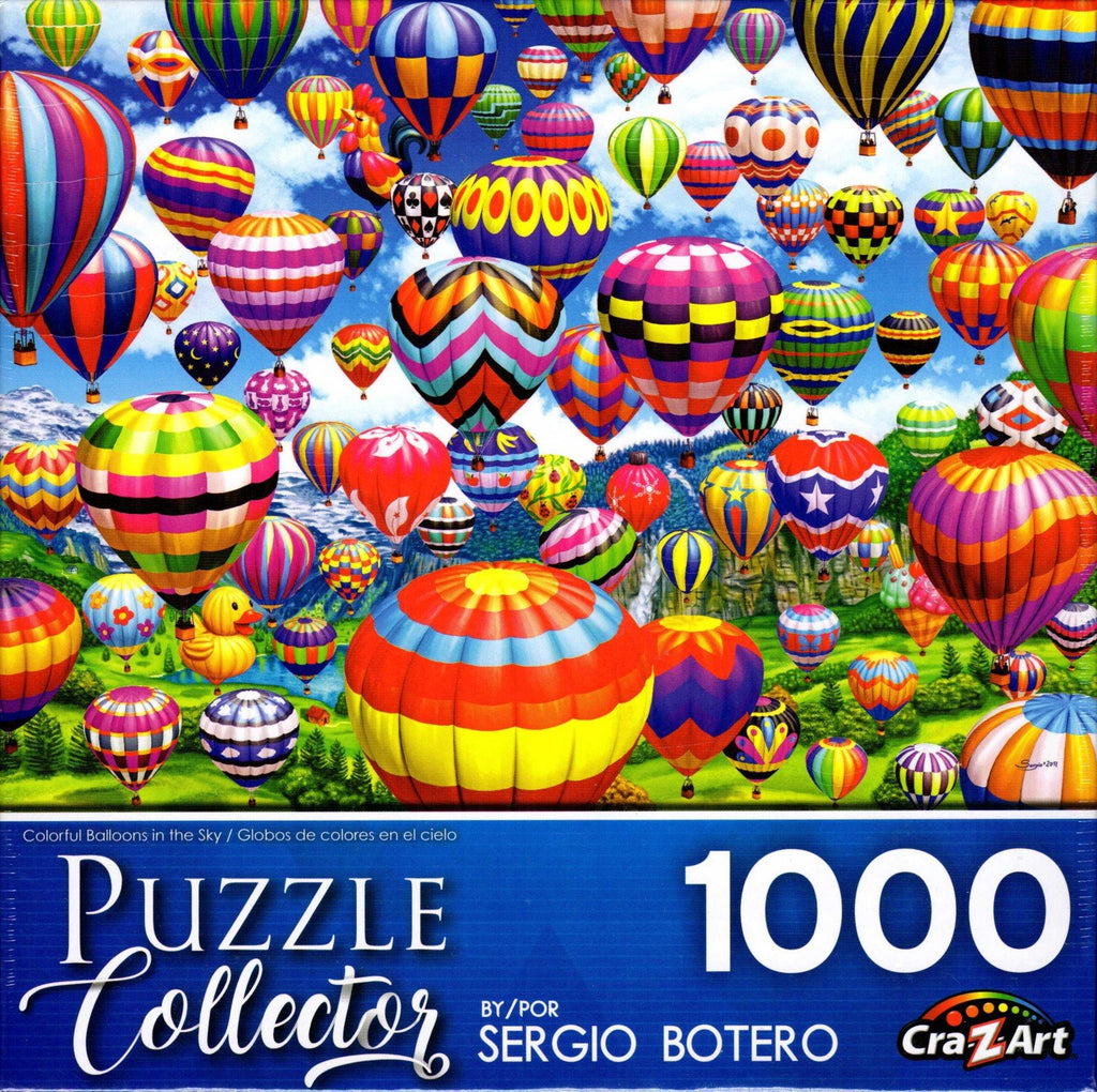 Puzzle Collector 1000 Piece Puzzle - Colorful Balloons in the Sky by Sergio Botero