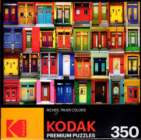 Kodak - Colorful Montreal Doors 350 Piece Puzzle