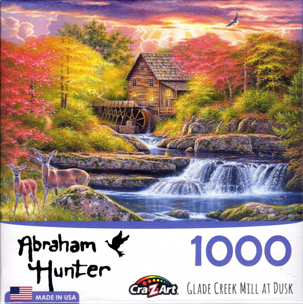 Glade Creek Mill at Dusk 1000 Piece Puzzle