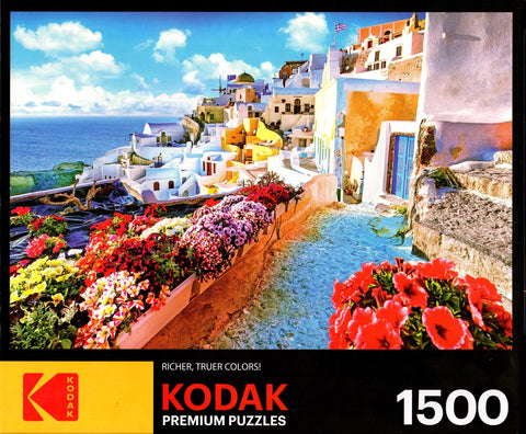 Kodak - Oia Village Santorini Greece 1500 Piece Puzzle