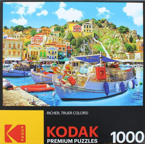 Kodak - Symi with Boats in the Harbor Greece 1000 Piece Puzzle