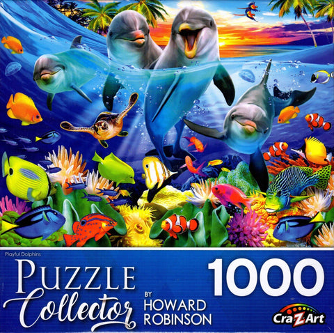 Puzzle Collector 1000 Piece Puzzle - Playful Dolphins