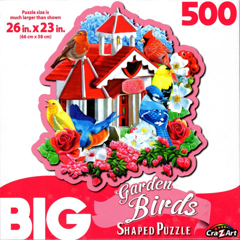 Garden Birds 500 Piece Big Shaped Puzzle