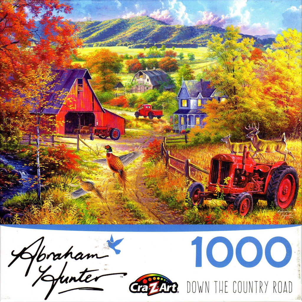 Down The Country Road by Abraham Hunter 1000 Piece Puzzle