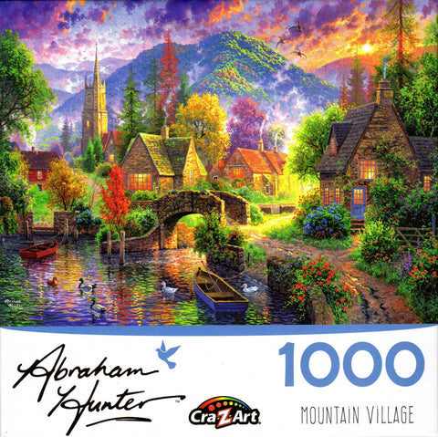 Mountain Village by Abraham Hunter 1000 Piece Puzzle