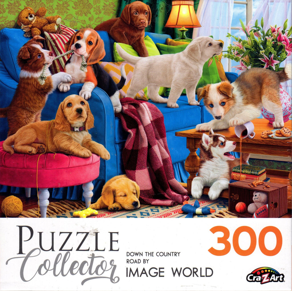 Puzzle Collector 300 Piece Puzzle - Playful Puppies by Image World