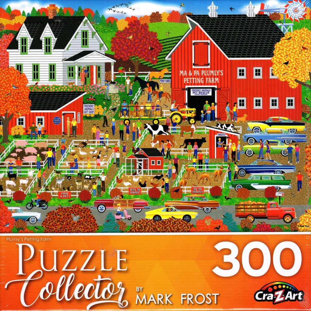 Puzzle Collector 300 Piece Puzzle - Plumly's Petting Farm by Mark Frost