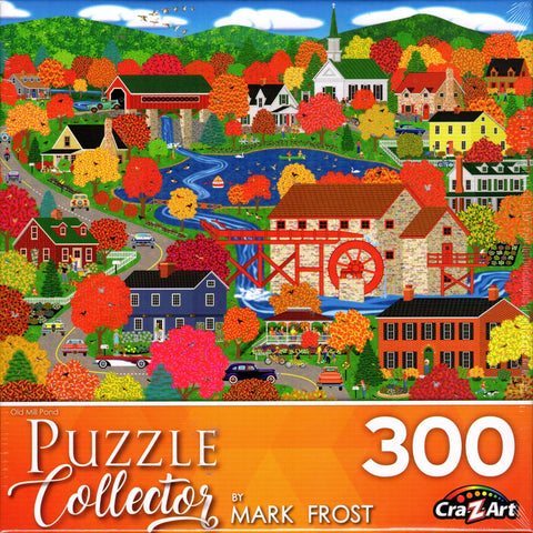 Puzzle Collector 300 Piece Puzzle - Old Mill Pond by Mark Frost