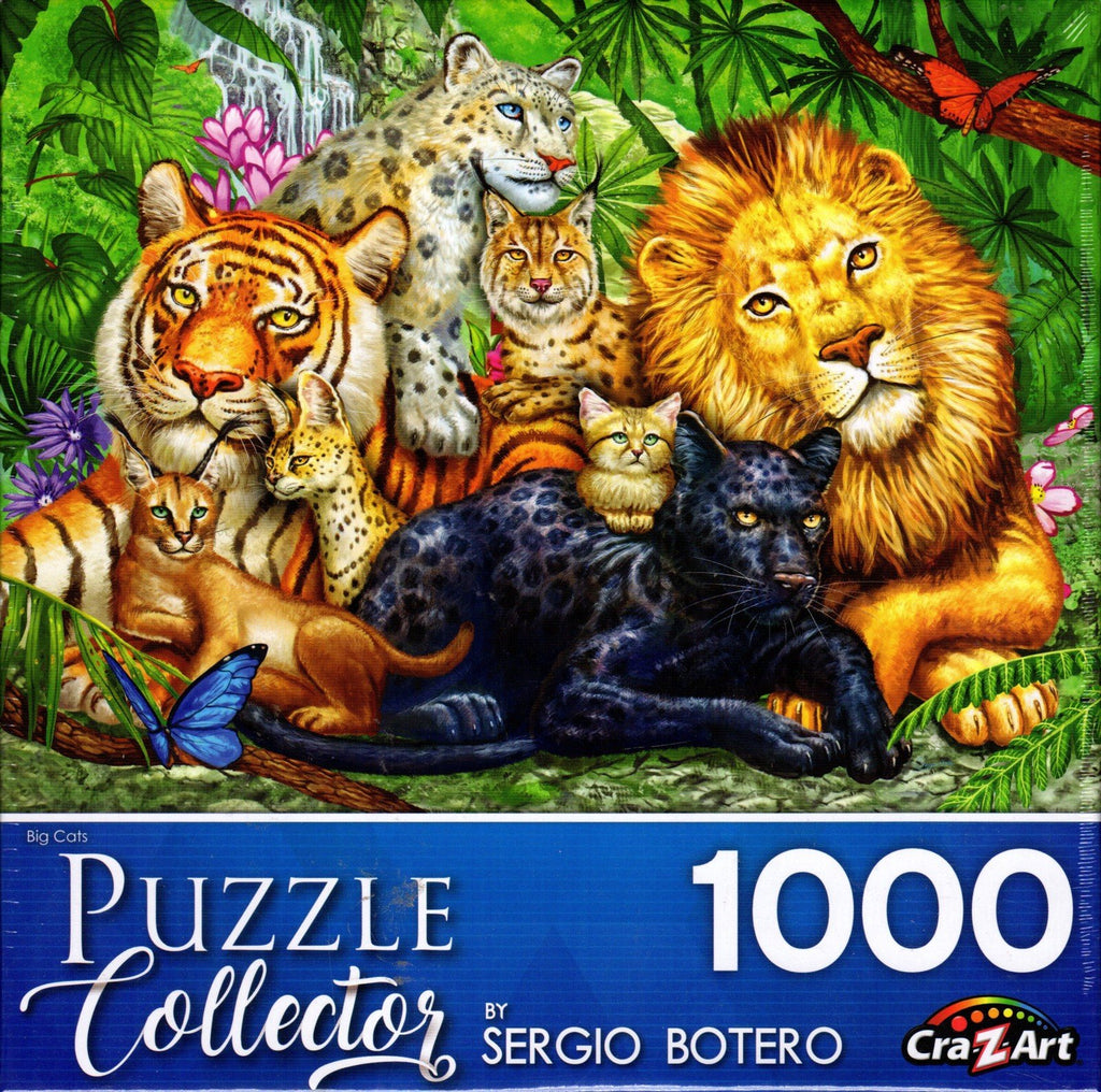 Puzzle Collector 1000 Piece Puzzle - Big Cats by Sergio Botero
