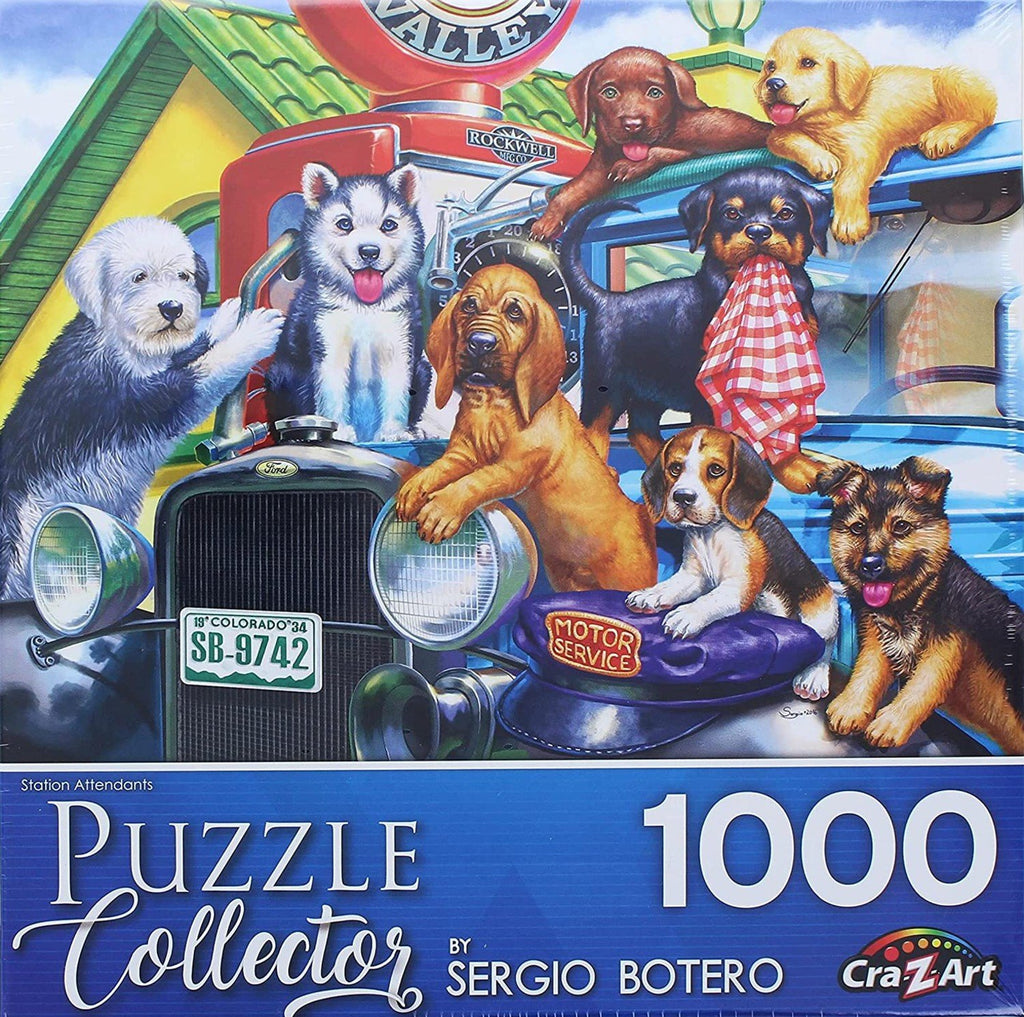 Puzzle Collector 1000 Piece Puzzle - Station Attendants by Sergio Botero