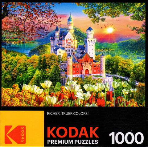 Kodak - Famous Neuschwanstein Medieval Castle Germany 1000 Piece Puzzle