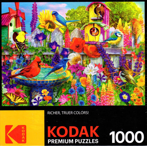 Kodak - Bird Bath Garden 1000 Piece Puzzle