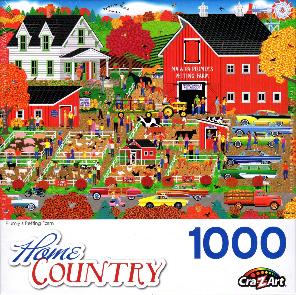 Home Country: Plumly's Petting Farm by Mark Frost 1000 Piece Puzzle